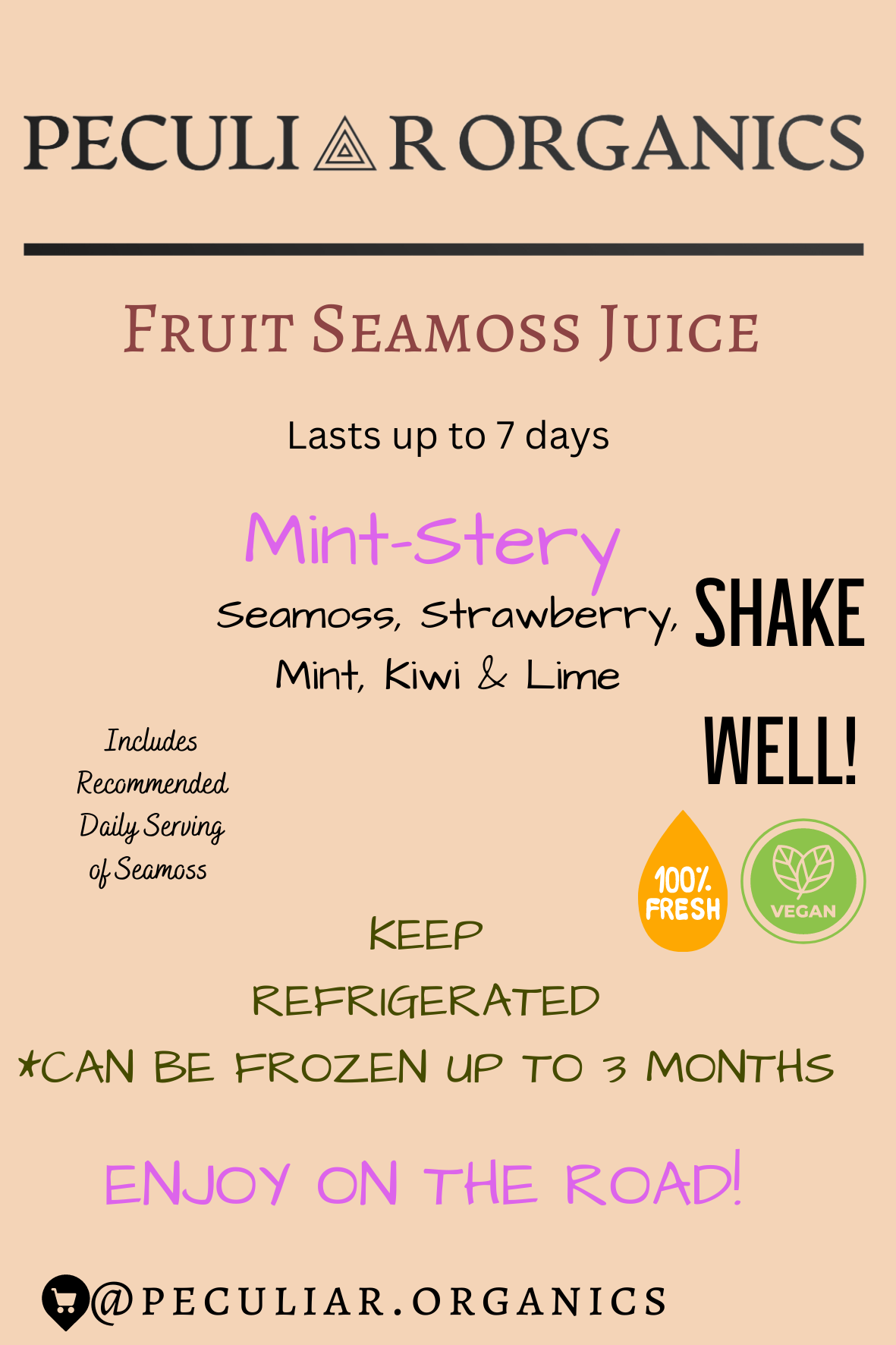 Seamoss Drinks