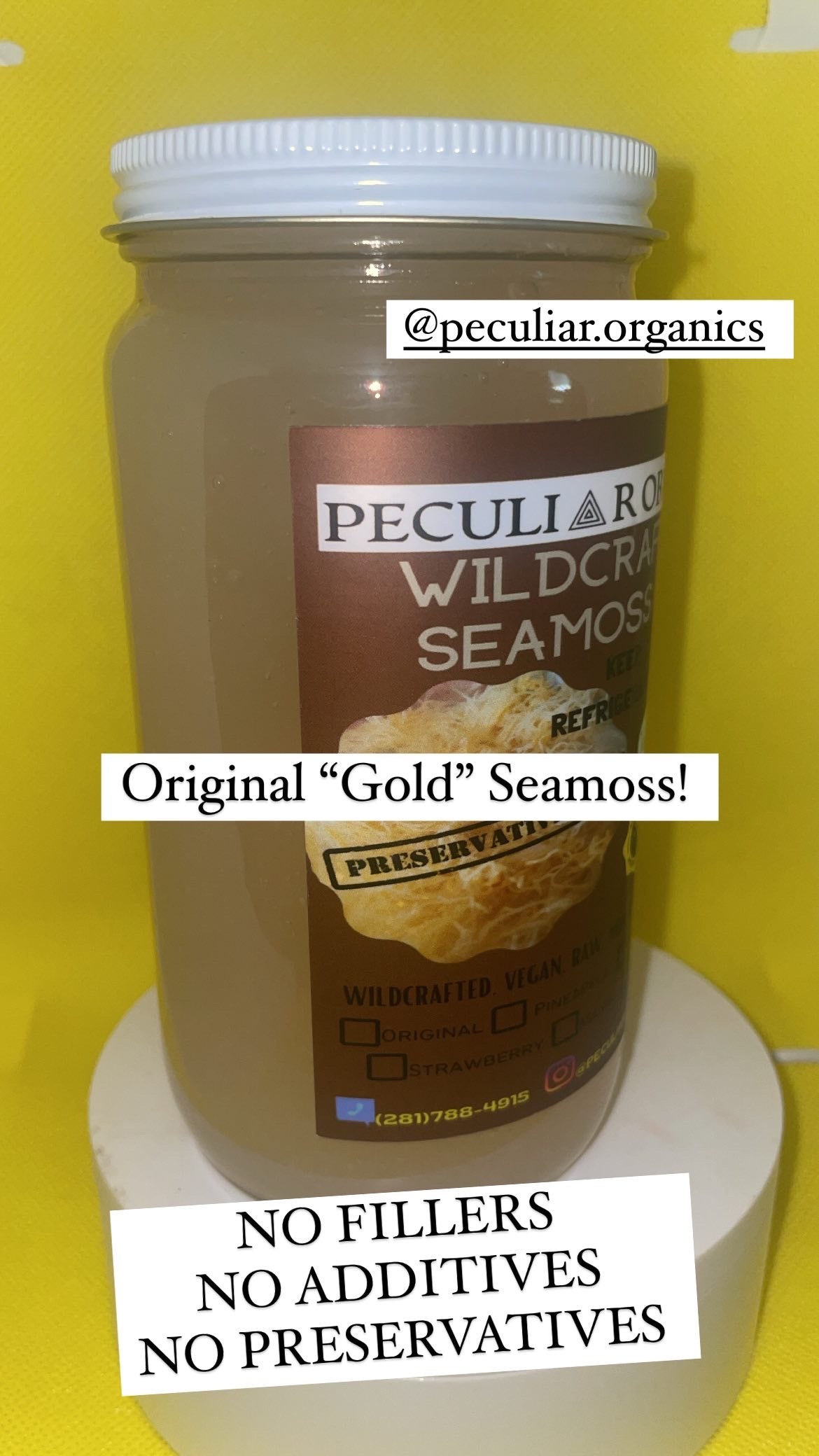 Peculiar Organics - SeaMoss Gel  *** EXPRESS SHIPPING RECOMMENDED